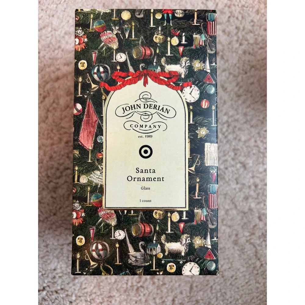 John Derian Artist For  Target Santa Ornament –‎ New In Box Christmas 2025
